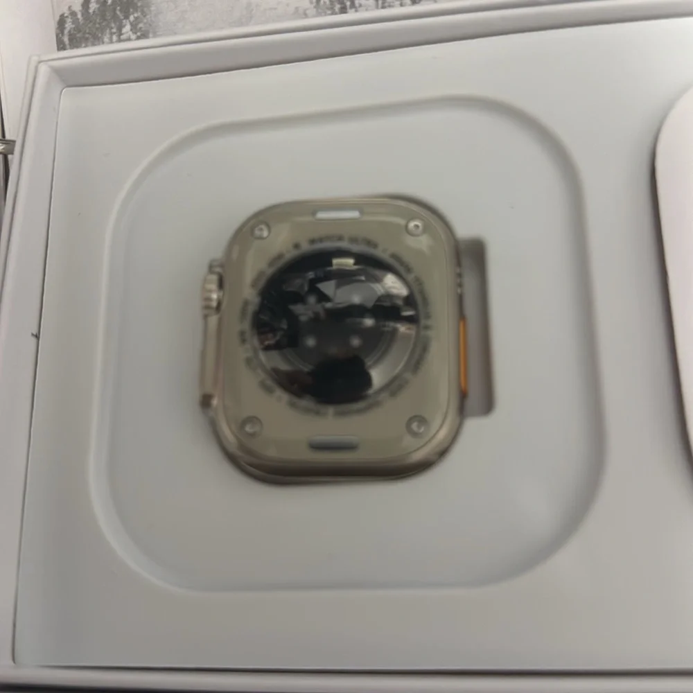 Apple Smartwatch with Silver and Black Design